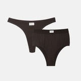 Espresso Brief & Thong 2-Pack