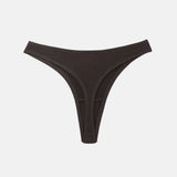 Tencel Ribbed Thong - Espresso