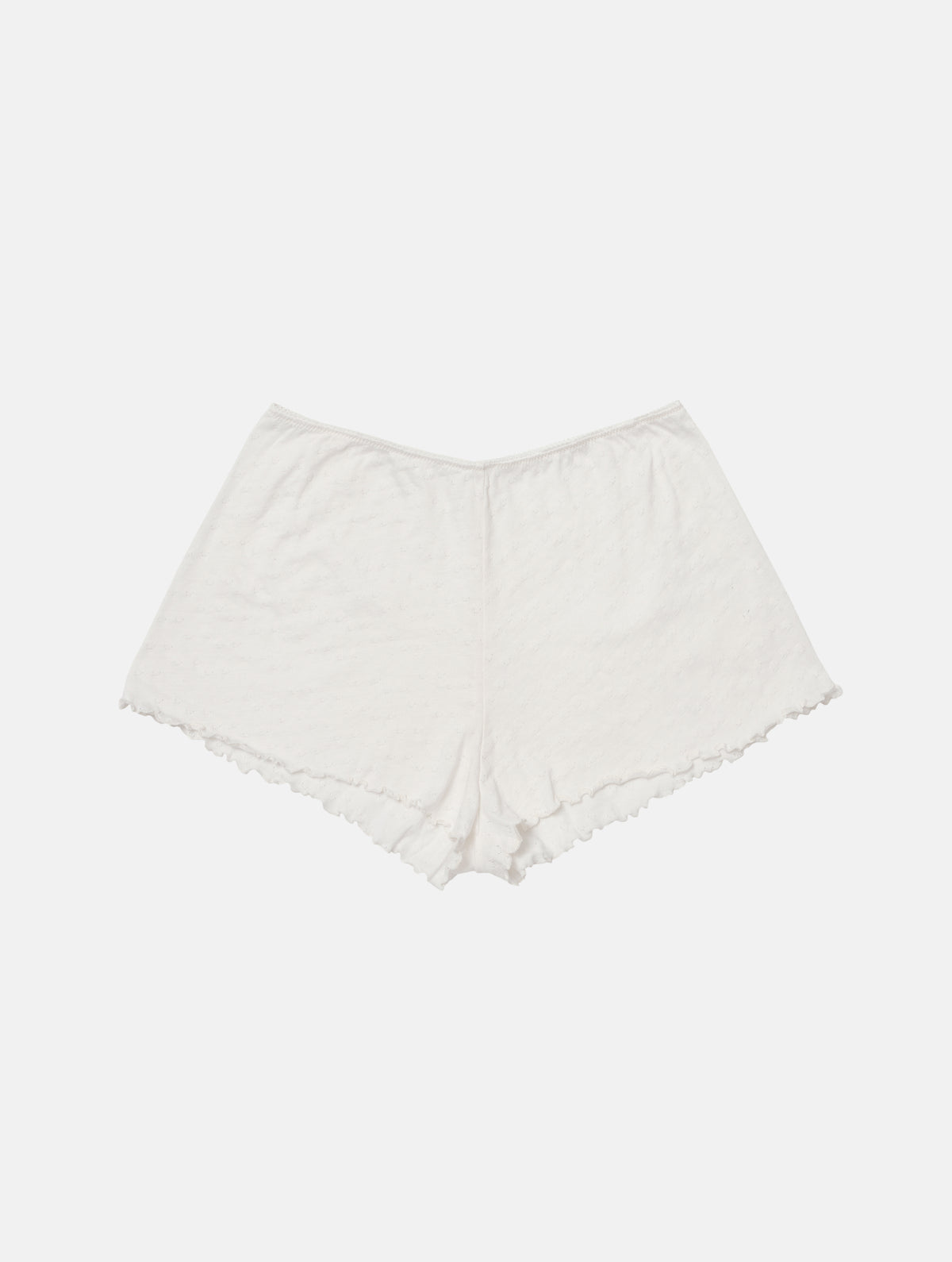 Organic Cotton Pointelle Shorts